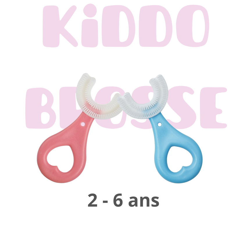 Lot de 2 KiddoBrosse 360° pour Enfant