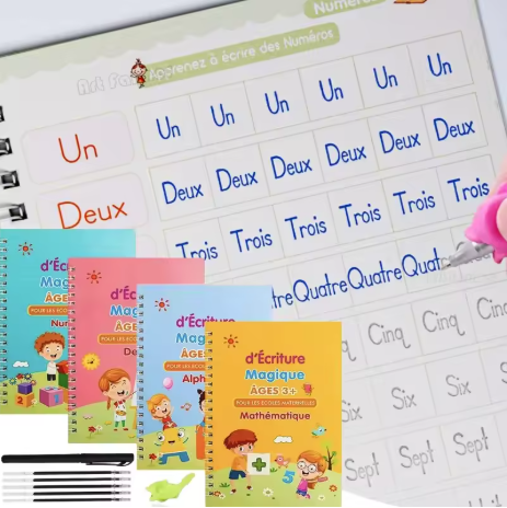 Lot de 4 cahiers ÉcriMagik qui fait aimer écrire… encore et encore !